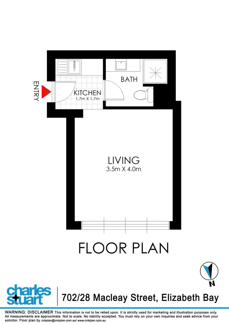 Floorplan of Homely apartment listing, 702/28 Macleay Street, Elizabeth Bay NSW 2011