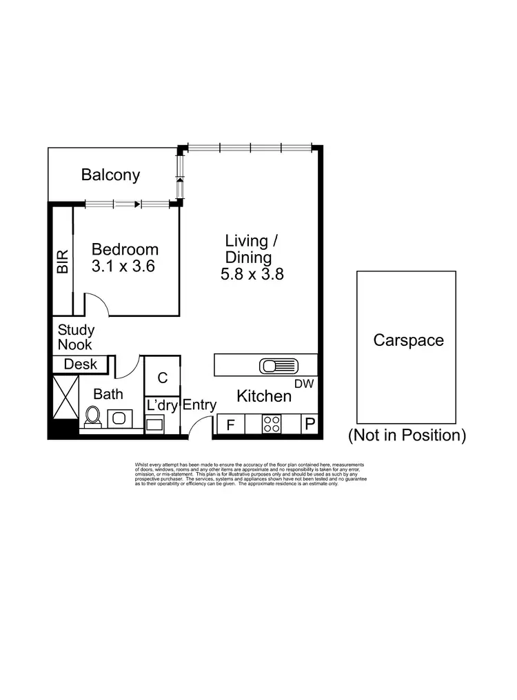 Floorplan of Homely apartment listing, 708/70 Queens Road, Melbourne VIC 3004