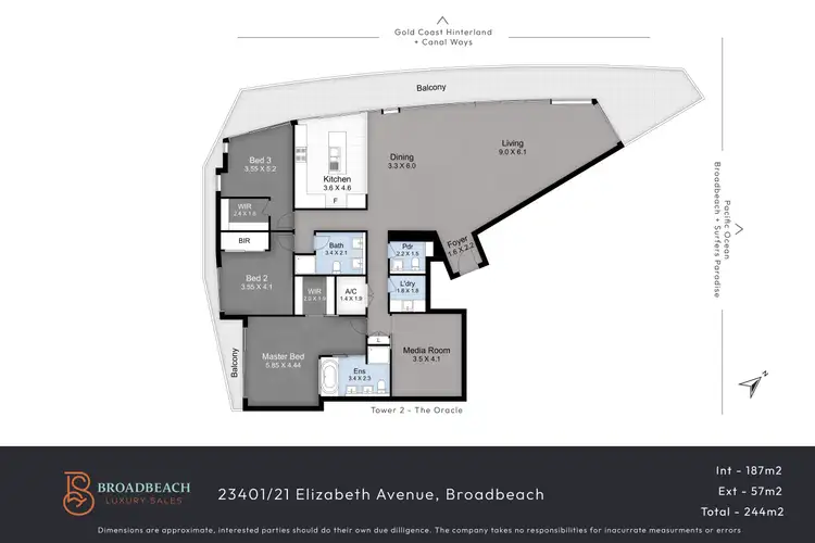 Floorplan of Homely apartment listing, 23401/21 Elizabeth Avenue, Broadbeach QLD 4218