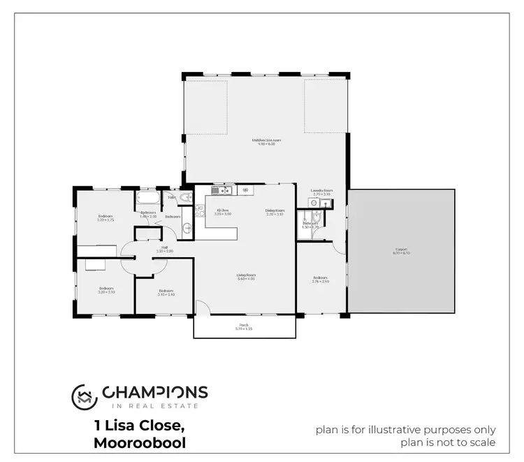 Floorplan of Homely house listing, 1 Lisa Close, Mooroobool QLD 4870