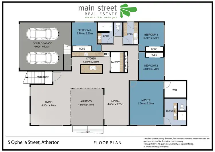 Floorplan of Homely house listing, 5 Ophelia Avenue, Atherton QLD 4883
