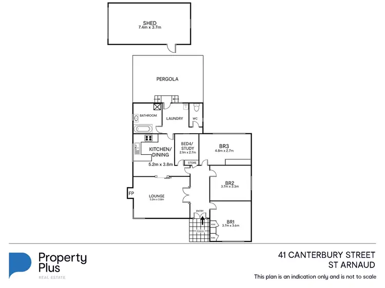 Floorplan of Homely house listing, 41 Canterbury Street, St Arnaud VIC 3478