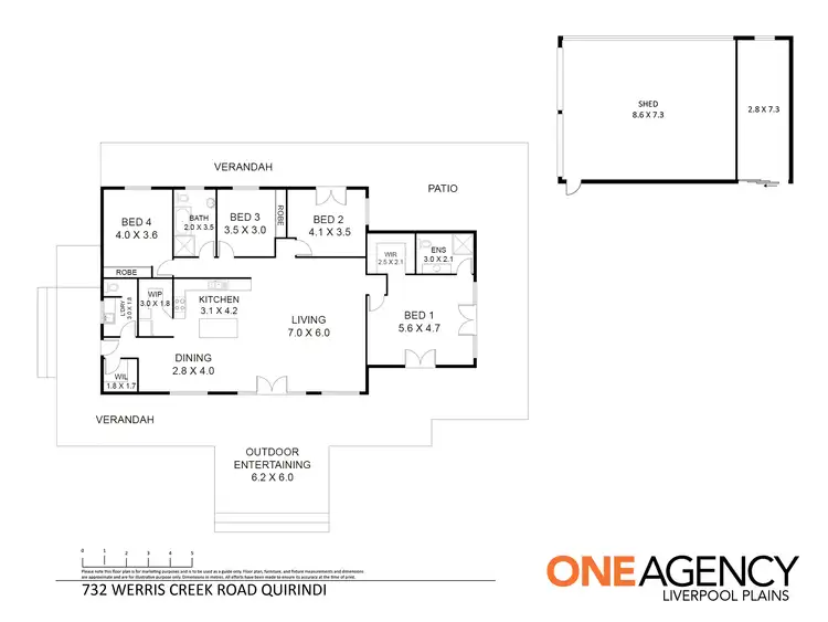 Floorplan of Homely house listing, 732 Werris Creek Road, Quirindi NSW 2343