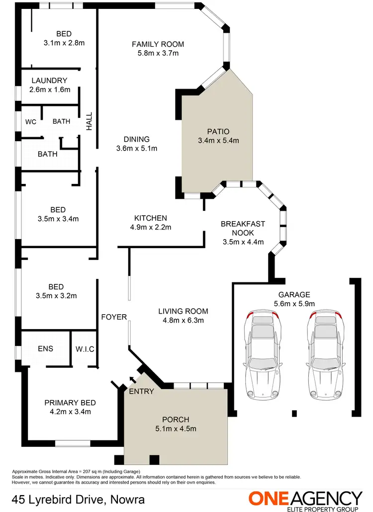Floorplan of Homely house listing, 45 Lyrebird Drive, Nowra NSW 2541