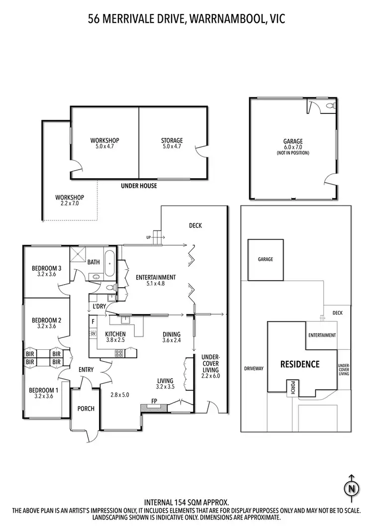 Floorplan of Homely house listing, 56 Merrivale Drive, Warrnambool VIC 3280