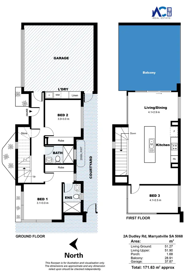 Floorplan of Homely house listing, 2A Dudley Road, Marryatville SA 5068