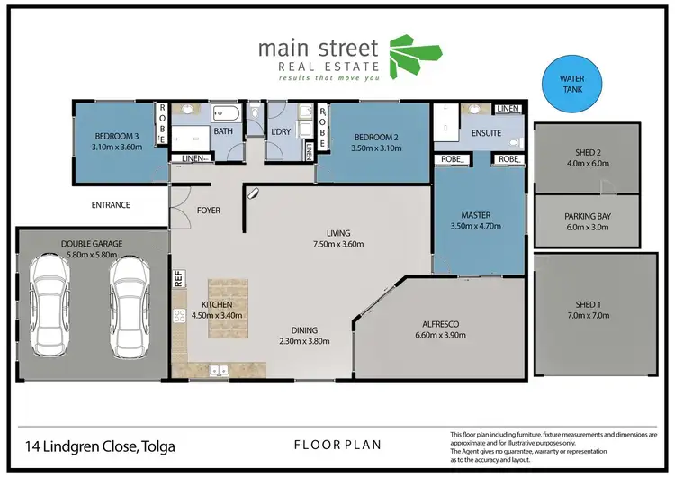 Floorplan of Homely house listing, 14 Lindgren Close, Tolga QLD 4882