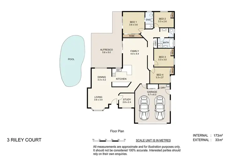 Floorplan of Homely house listing, 3 Riley Court, Windaroo QLD 4207