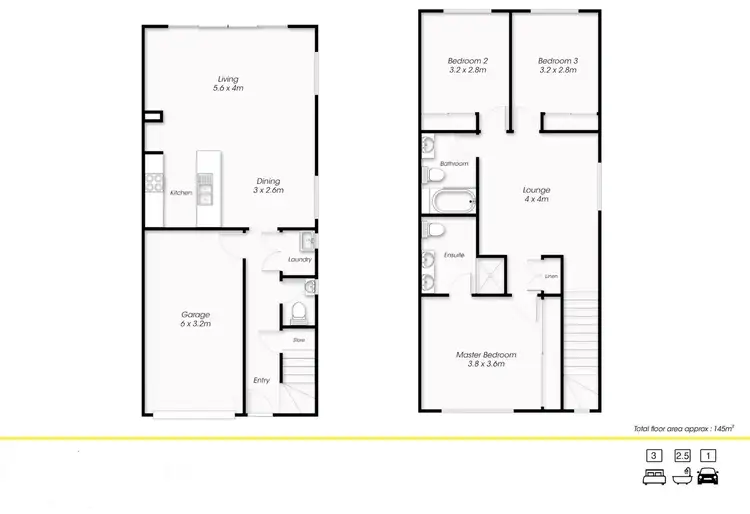 Floorplan of Homely townhouse listing, 115/5 Angela Way, Pimpama QLD 4209