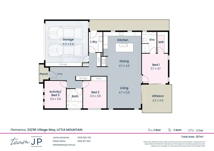 Floorplan of Homely retirement listing, 23/96 Village Way, Little Mountain QLD 4551