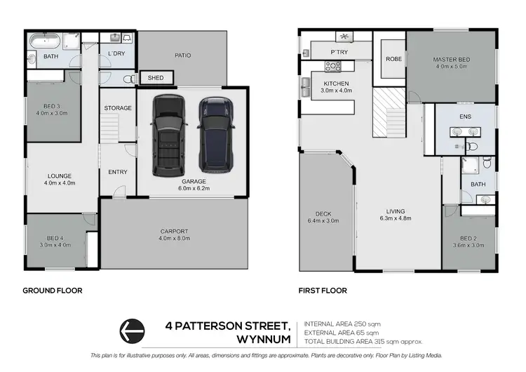 Floorplan of Homely house listing, 4 Patterson Street, Wynnum QLD 4178