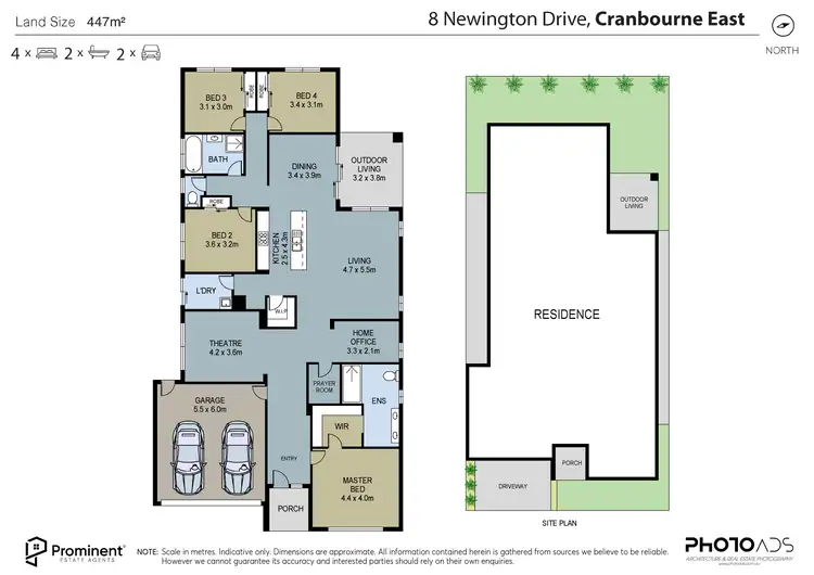 Floorplan of Homely house listing, 8 Newington Drive, Cranbourne East VIC 3977