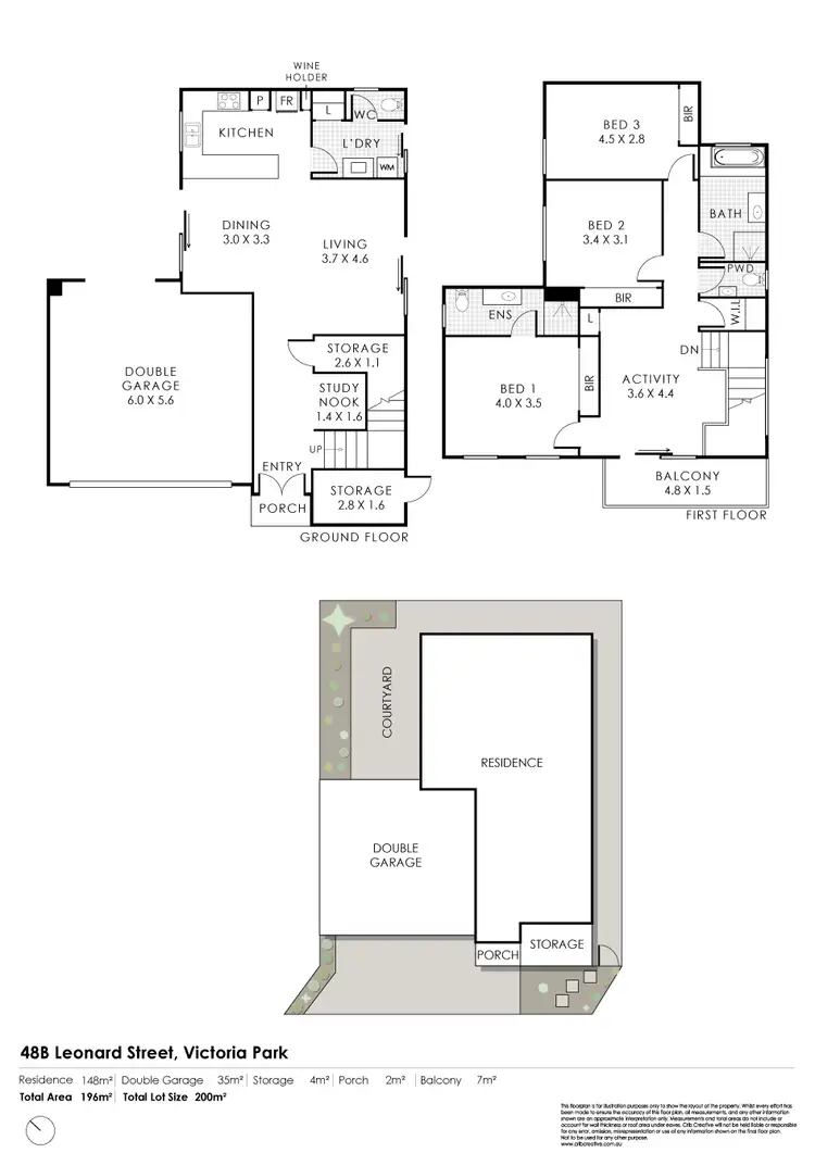 Floorplan of Homely house listing, 48B Leonard Street, Victoria Park WA 6100