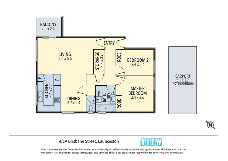 Floorplan of Homely apartment listing, 4/1A Brisbane Street, Launceston TAS 7250