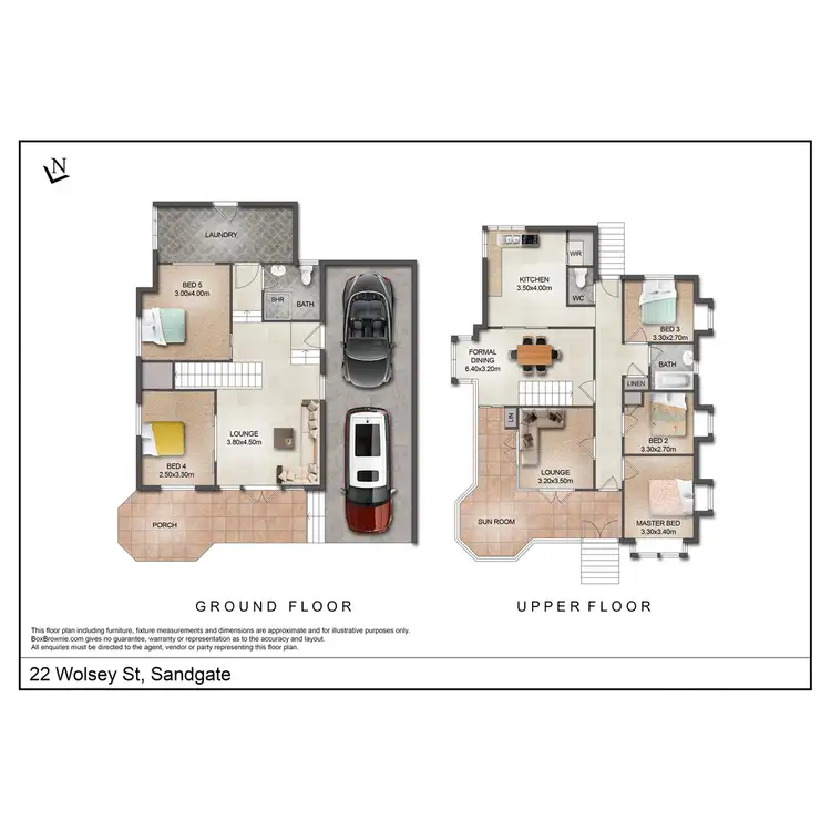 Floorplan of Homely house listing, 22 Wolsey Street, Sandgate QLD 4017
