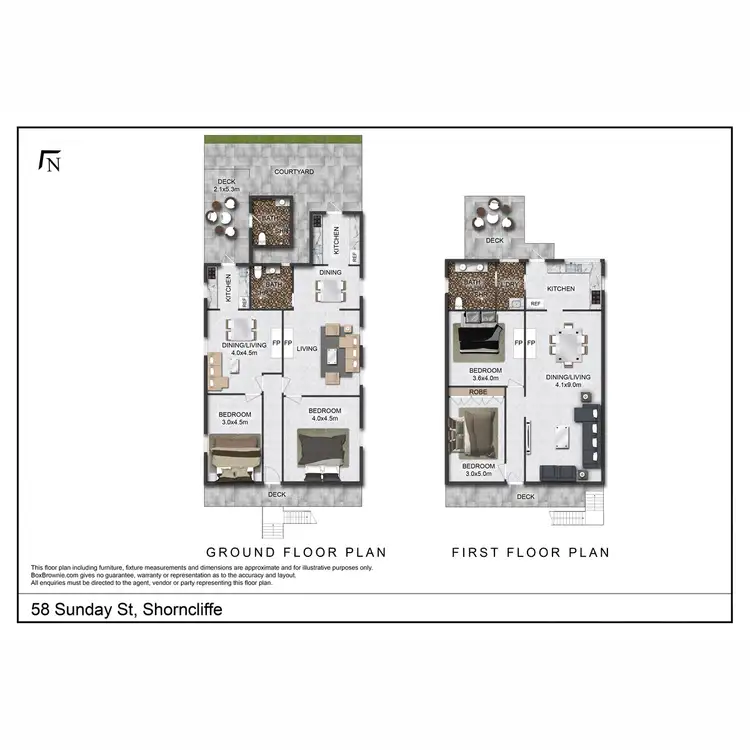 Floorplan of Homely house listing, 58 Sunday Street, Shorncliffe QLD 4017