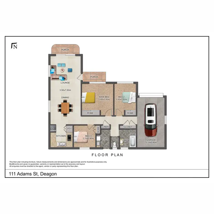 Floorplan of Homely house listing, 111 Adams Street, Deagon QLD 4017