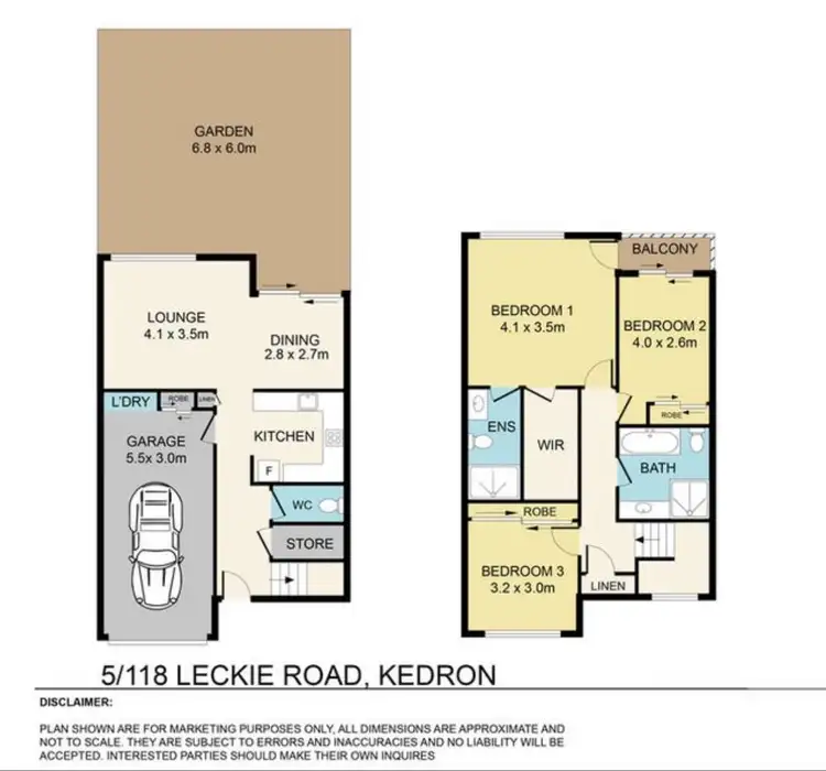 Floorplan of Homely townhouse listing, 5/118 Leckie Road, Kedron QLD 4031
