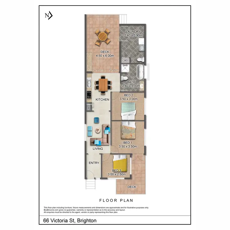 Floorplan of Homely house listing, 66 Victoria Street, Brighton QLD 4017