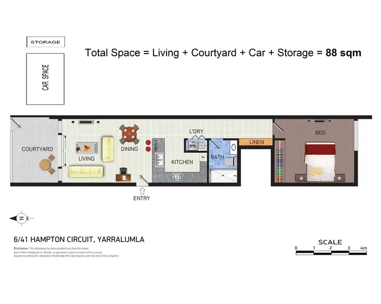 Floorplan of Homely apartment listing, 6/41 Hampton Circuit, Yarralumla ACT 2600