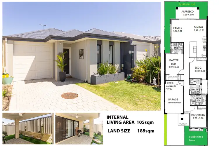 Floorplan of Homely house listing, 20 Ullswater Chase, Aveley WA 6069