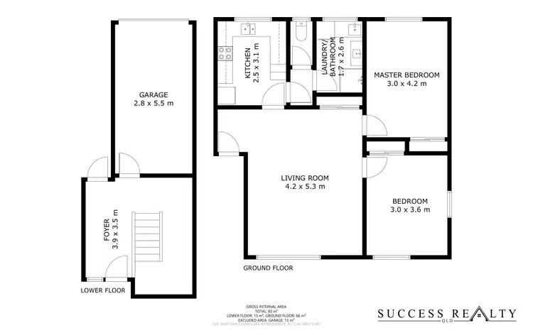 Floorplan of Homely unit listing, 5/87 Boshammer Street, Rangeville QLD 4350