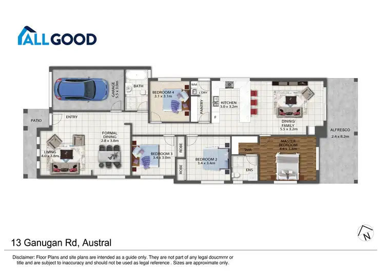 Floorplan of Homely house listing, 13 Ganugan Road, Austral NSW 2179