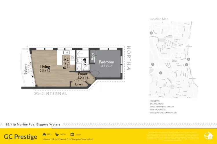 Floorplan of Homely unit listing, 29/416 Marine Parade, Biggera Waters QLD 4216