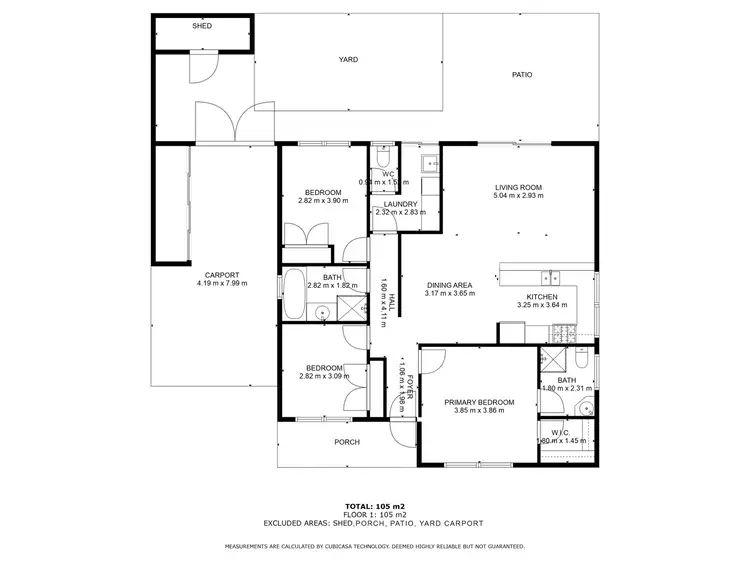 Floorplan of Homely unit listing, 2/279 Collins Street, Piccadilly WA 6430