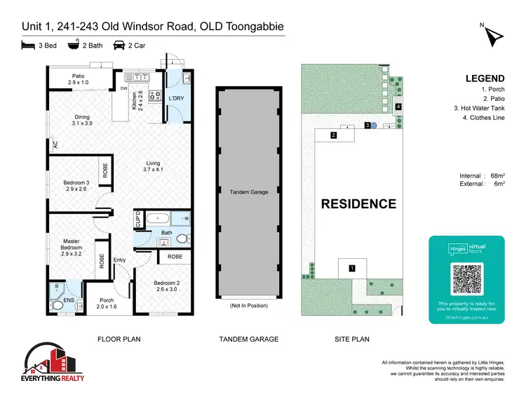 Floorplan of Homely villa listing, 1/241 Old Windsor Road, Old Toongabbie NSW 2146