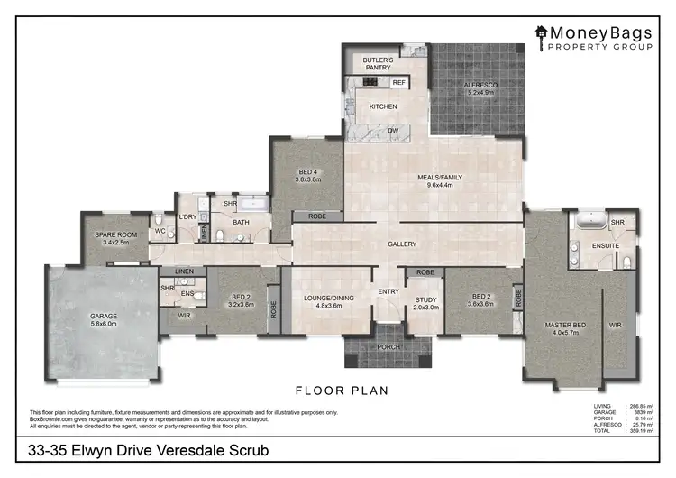 Floorplan of Homely house listing, 33-35 Elwyn Drive, Veresdale Scrub QLD 4285