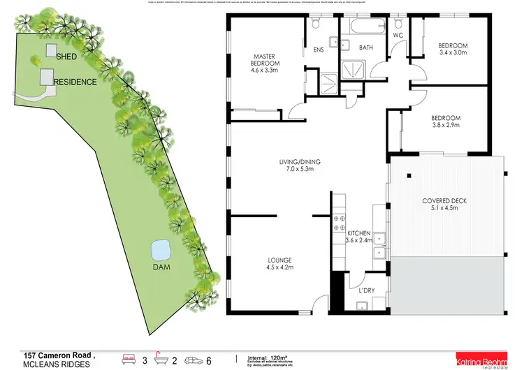 Floorplan of Homely rural property listing, 157 Cameron Road, Mcleans Ridges NSW 2480