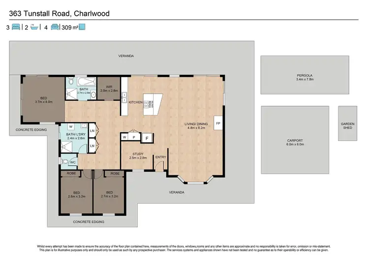 Floorplan of Homely house listing, 363 Tunstall Road, Charlwood QLD 4309