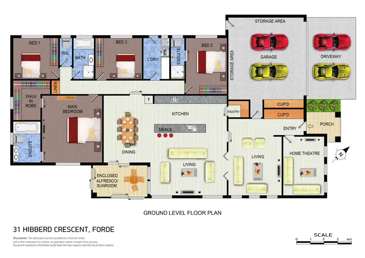 Floorplan of Homely house listing, 31 Hibberd Crescent, Forde ACT 2914