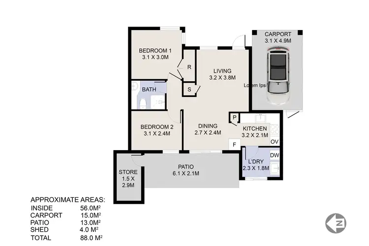 Floorplan of Homely villa listing, 5/159 Stock Road, Attadale WA 6156