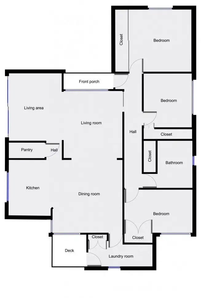 Floorplan of Homely unit listing, 1/1 Smith Street, Horsham VIC 3400
