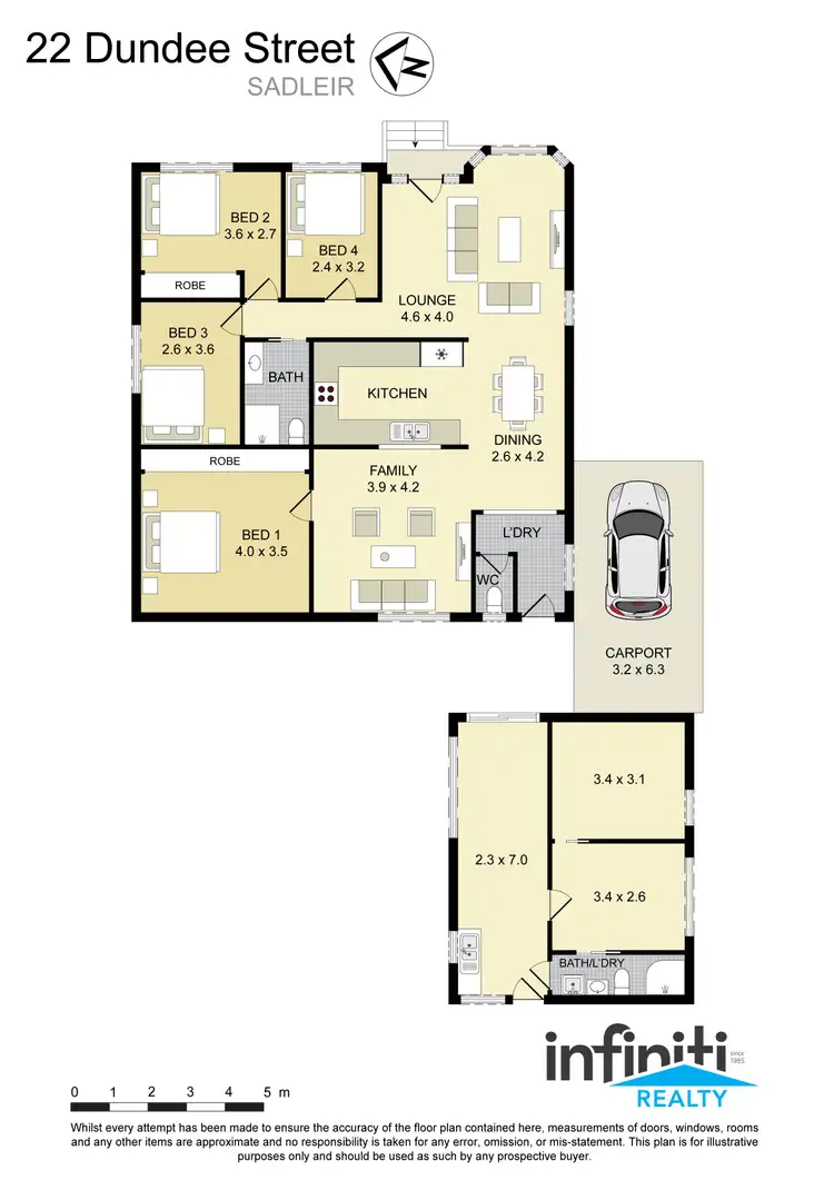Floorplan of Homely house listing, 22 Dundee Street, Sadleir NSW 2168