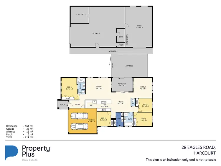 Floorplan of Homely house listing, 28 Eagles Road, Harcourt VIC 3453
