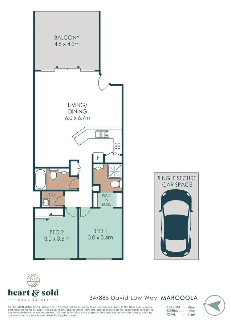 Floorplan of Homely unit listing, 34/885 David Low Way, Marcoola QLD 4564