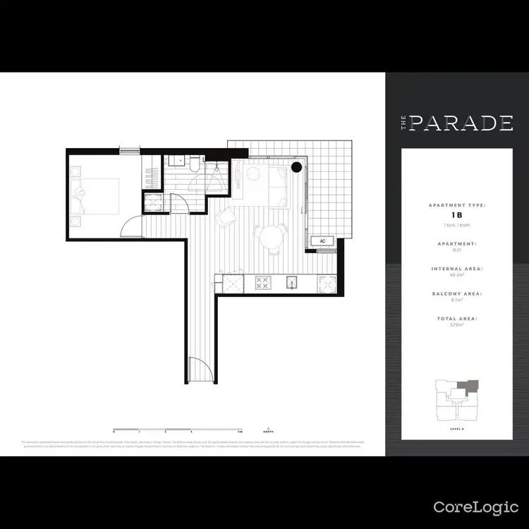 Floorplan of Homely apartment listing, 801/9-11 Ellingworth Parade, Box Hill VIC 3128