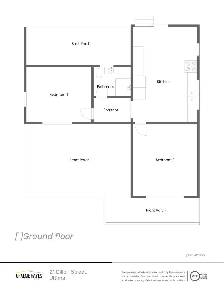 Floorplan of Homely house listing, 21 Dillon Street, Ultima VIC 3544