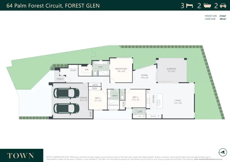 Floorplan of Homely house listing, 64 Palm Forest Circuit, Forest Glen QLD 4556