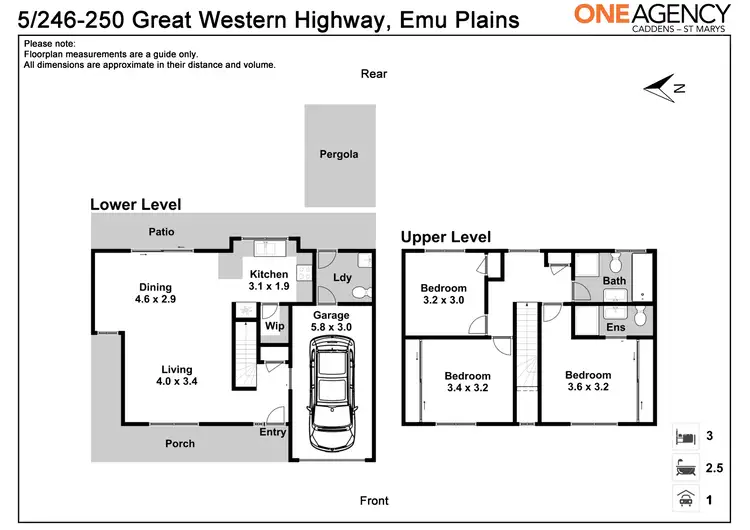 Floorplan of Homely townhouse listing, 5/246-250 Great Western Highway, Emu Plains NSW 2750