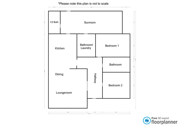 Floorplan of Homely house listing, 95 Macpherson Street, Nhill VIC 3418