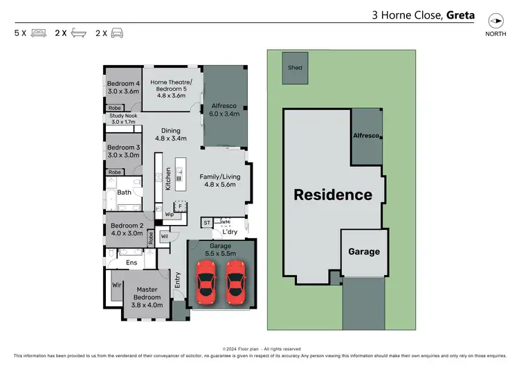 Floorplan of Homely house listing, 3 Horne Close, Greta NSW 2334