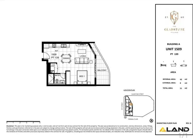 Floorplan of Homely studio listing, 1509/228 Pitt Street, Merrylands NSW 2160