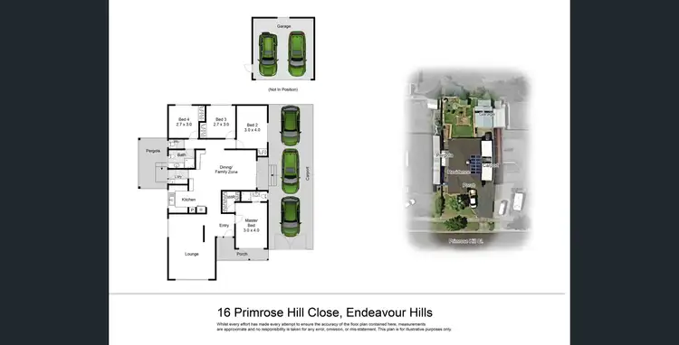 Floorplan of Homely house listing, 16 Primrose Hill Close, Endeavour Hills VIC 3802