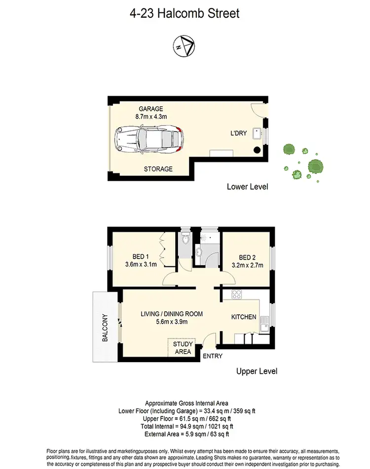 Floorplan of Homely apartment listing, 4/23 HALCOMB STREET, Zillmere QLD 4034