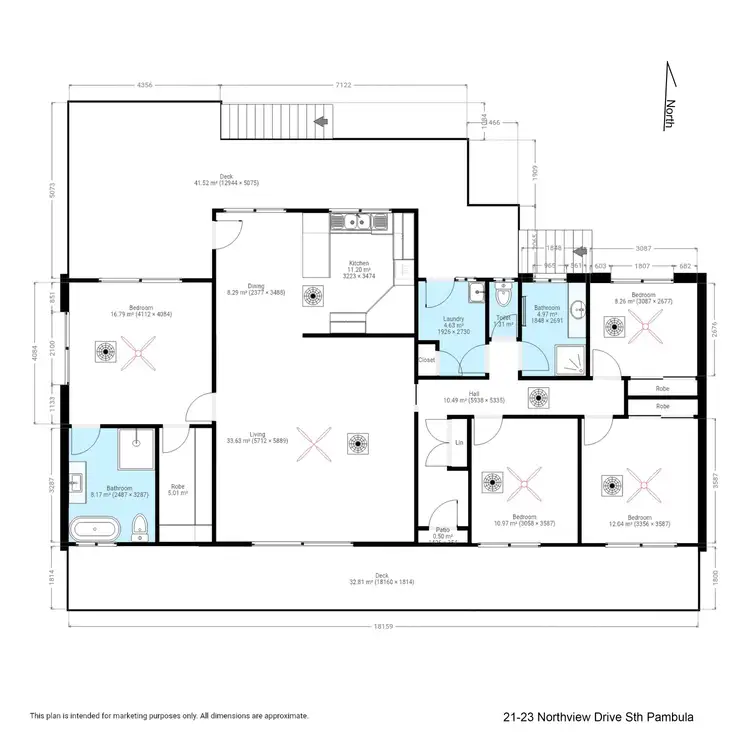 Floorplan of Homely house listing, 21-23 Northview Drive, South Pambula NSW 2549