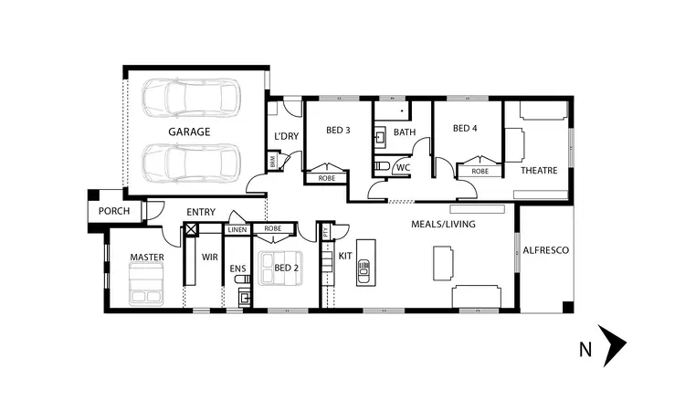 Floorplan of Homely house listing, 21 Midgard Road, Weir Views VIC 3338